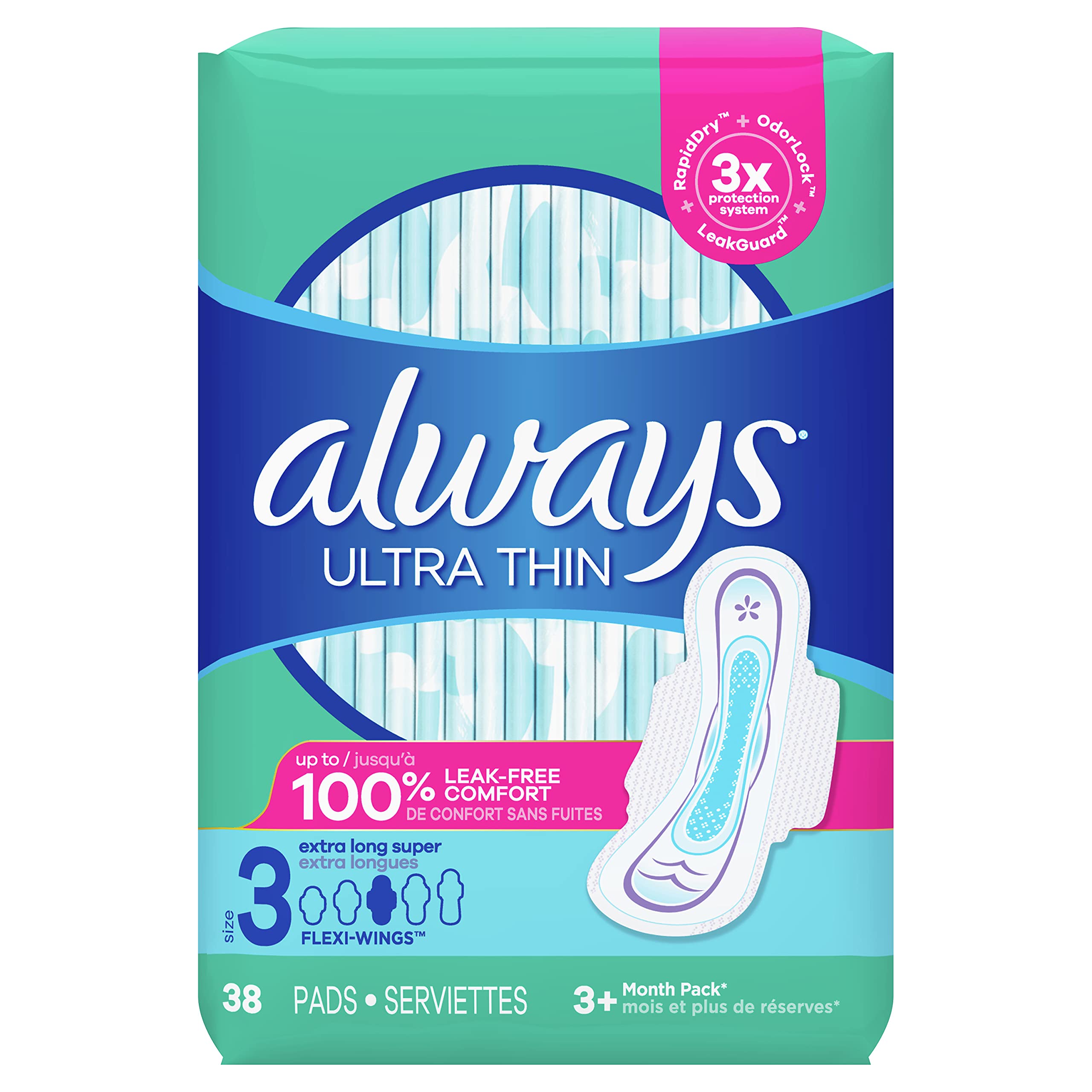 Always Pads Protection And Sizes