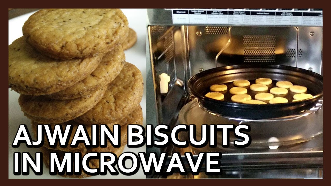 Eggless Ajwain Cookies How to make Biscuits in microwave Biscuit