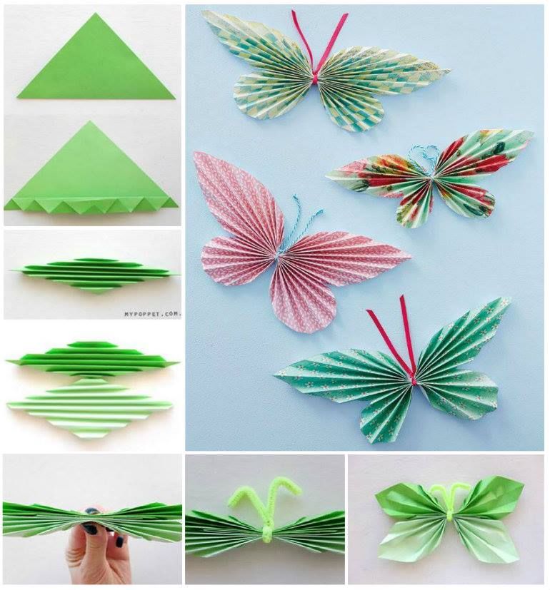 How To Make Paper Butterfly Step By Step