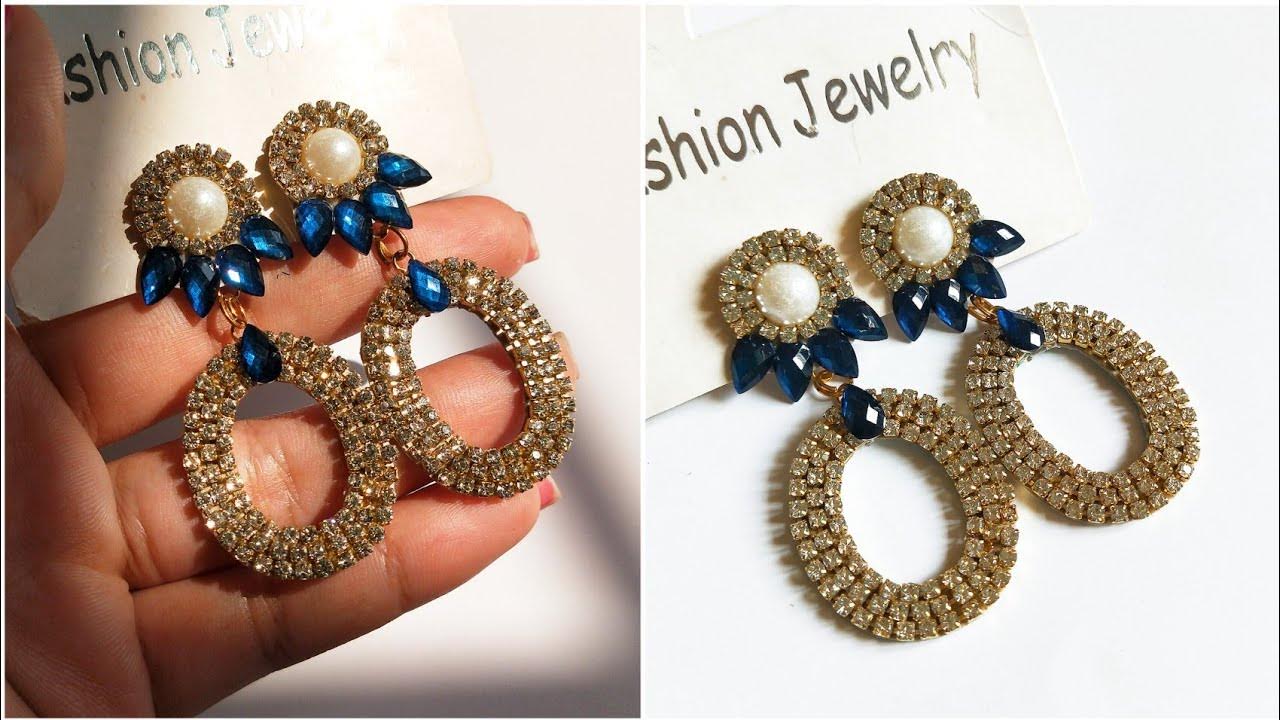 DIY earrings making at homeJewellery making ideaart and craft YouTube