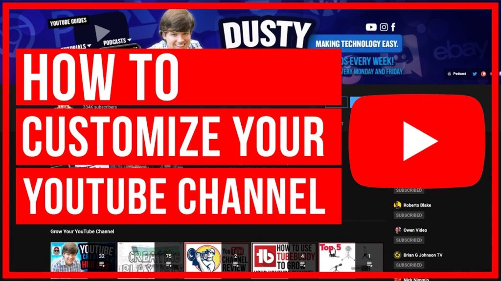 How to properly customize your YouTube Channel MikeHealyTrainingcom