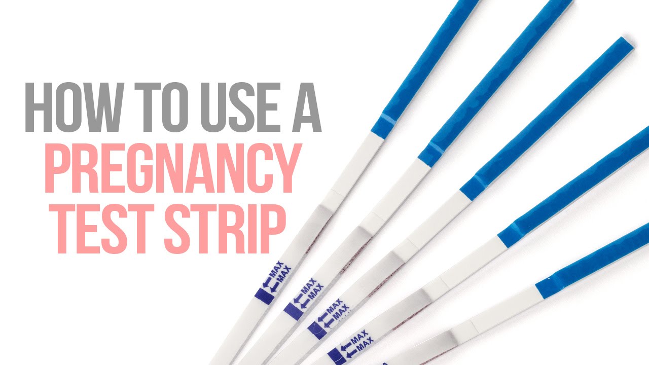 How to Use a Pregnancy Test Strip  YouTube