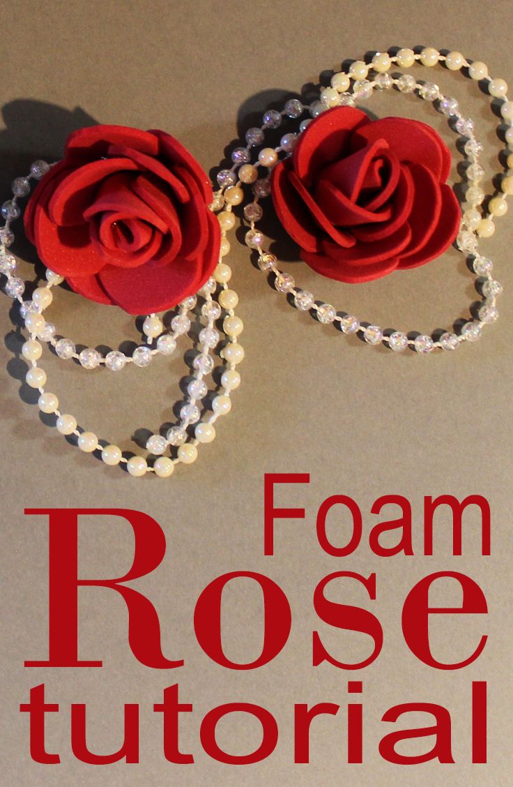 How to Make Foam Rose Foamiran Flower DIY Ra z Foamiranu