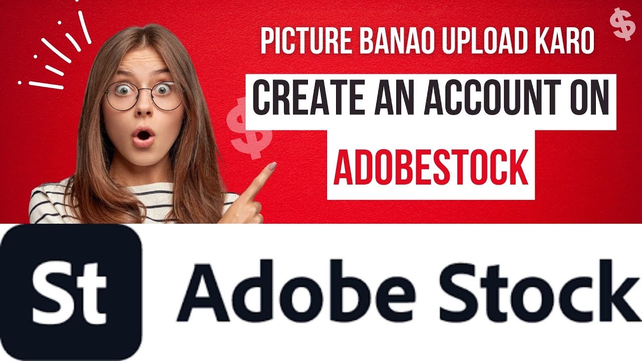 How to create an account of Adobe Stock Contributor and earn dollars