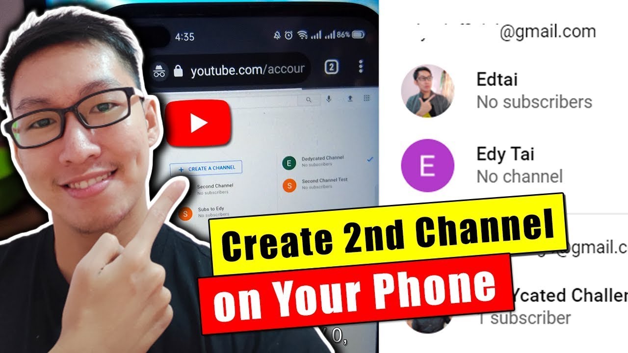 How to Create A Second YouTube Channel on Phone Android YouTube