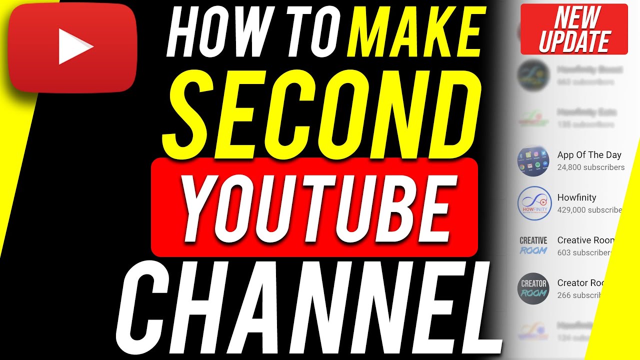 How to Make a Second YouTube Channel YouTube