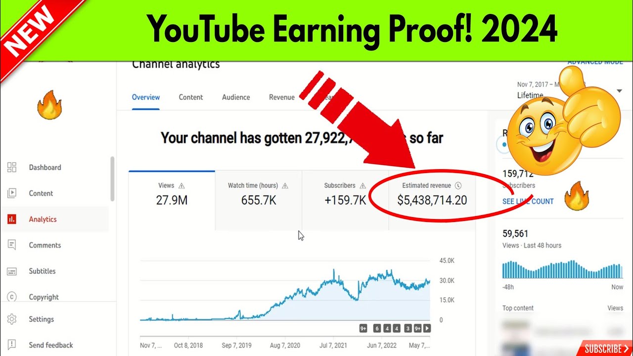 How To Earn More Money With Less Views on YouTube YT Income Reveal