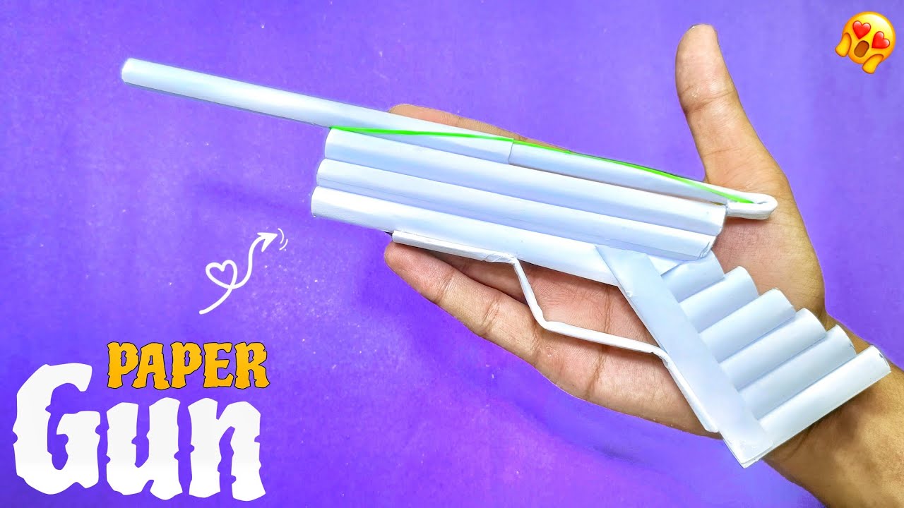 How to make paper gun easy and fast that shoots YouTube