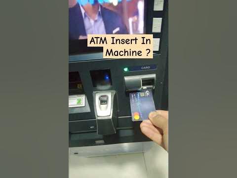 How To Insert ATM CARD In ATM Machine youtube ytshorts atm
