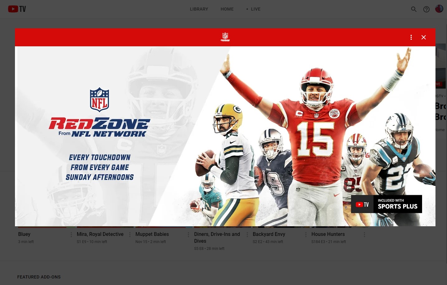 YouTube TV will soon get more football in new Sports Plus package