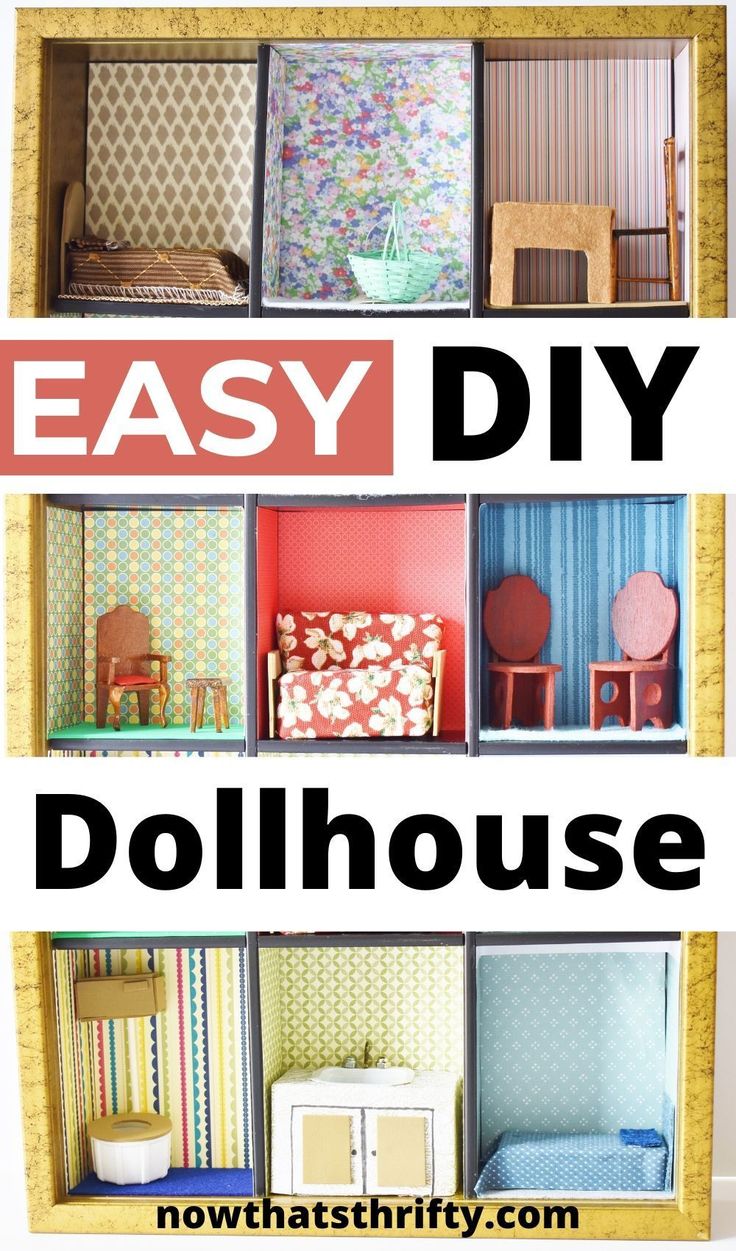 How to Make Your Own Dollhouse Doll house Diy dollhouse Dollhouse