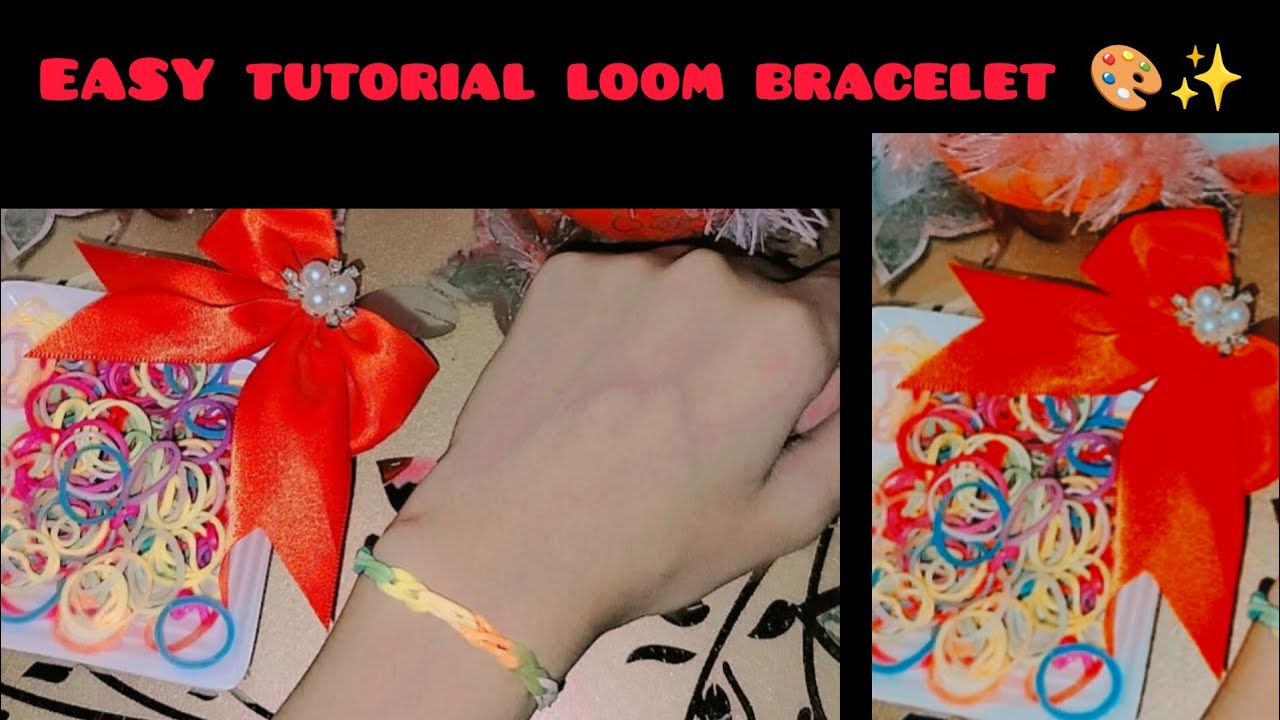 DIY How to make rainbow loom Bracelet with your fingers Easy Tutorial 