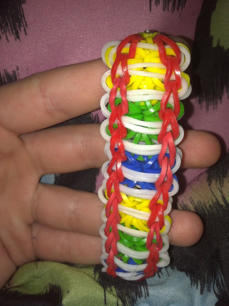 Tulip Ladder Bracelet Tutorial Rubber Band Loom DIY