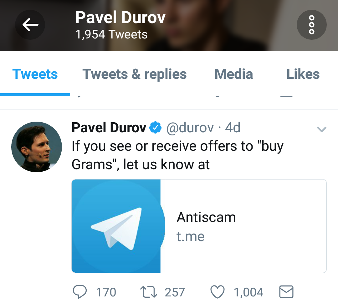 How to report a scammer on telegram