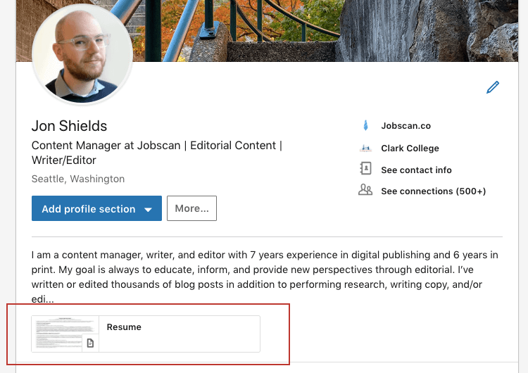 How to Upload Your Resume to LinkedIn StepbyStep Pics