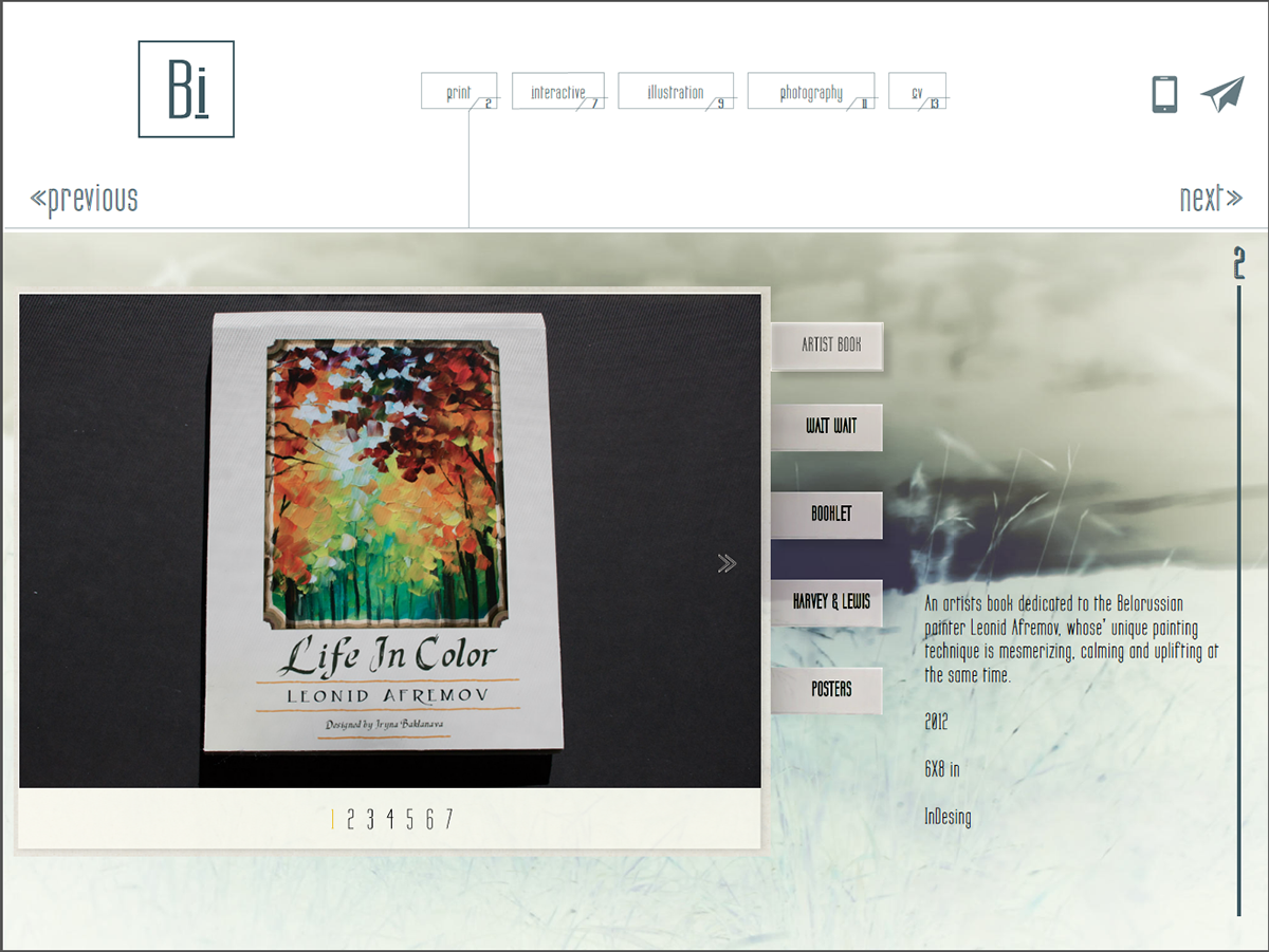 Interactive PDF Portfolio Behance