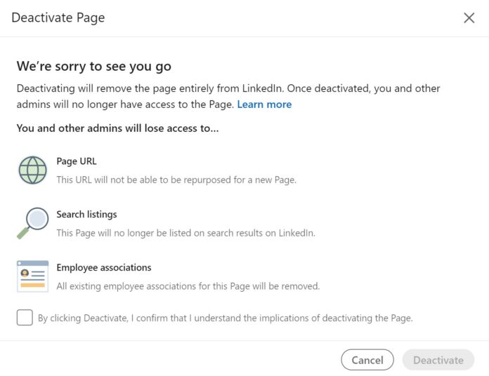 Delete Linkedln account How to deactivate delete LinkedIn account
