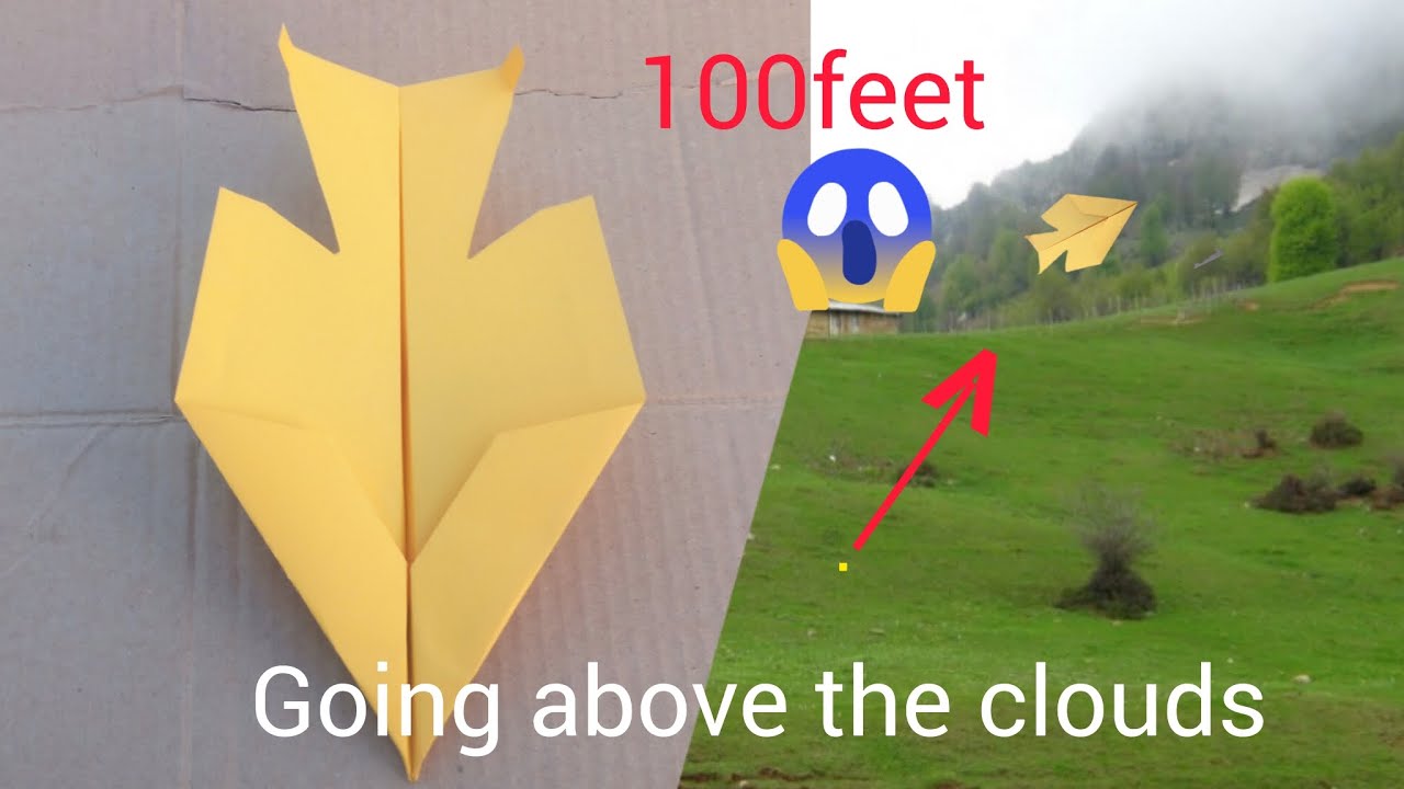 How to make a airplane flying paper craft YouTube