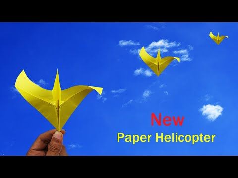 Paper Helicopter Flying How To Make a Paper Flying Toy Helicopter
