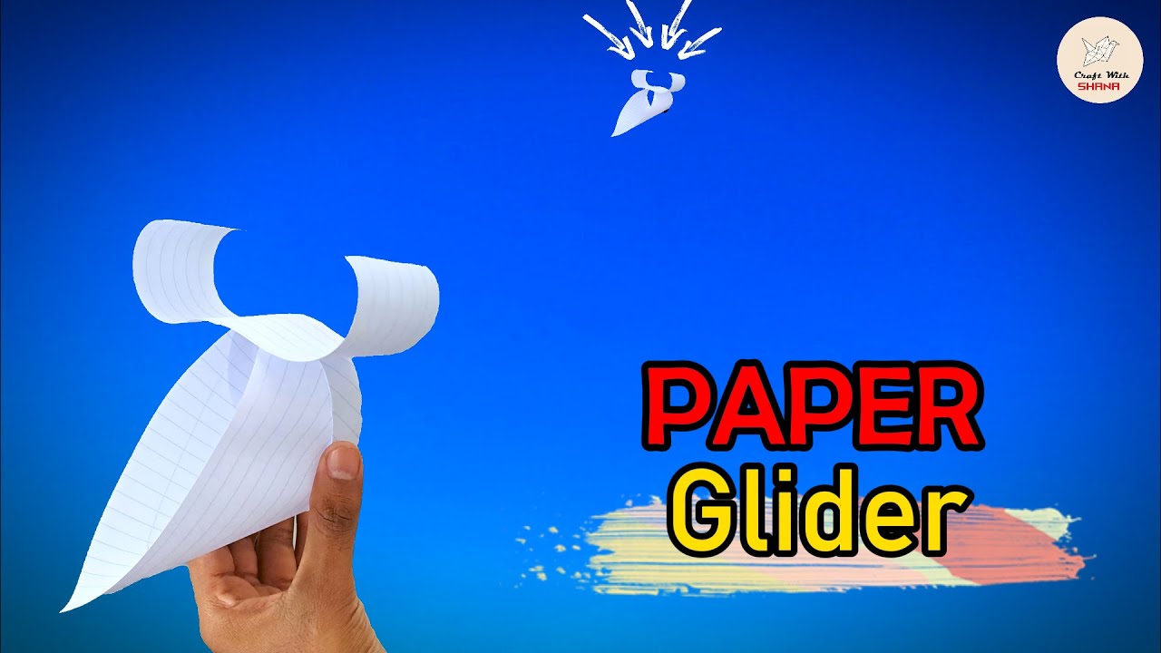 How to Make a Notebook Paper Glider Best Paper Plane Paper Flying Toy