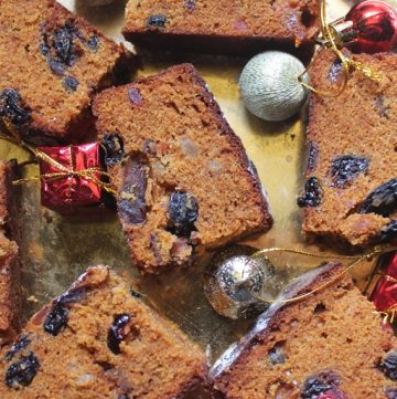 Christmas Fruit Cake made in Microwave