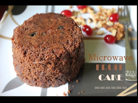 Christmas Fruit Cake made in Microwave