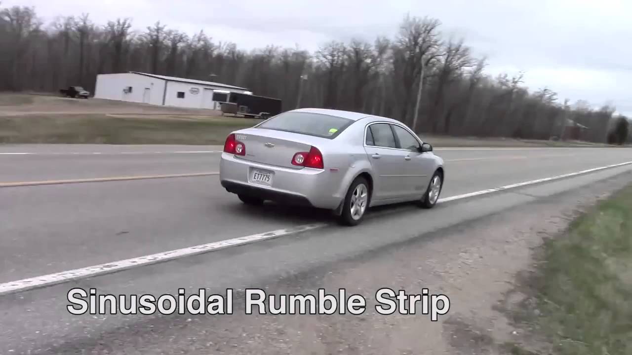 Rumble Strips Noise Difference from Traditional vs Sinusoidal Designs