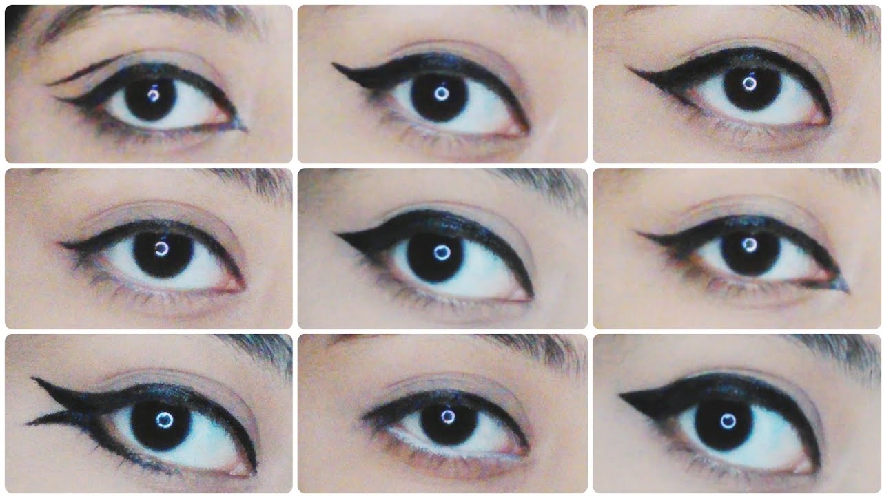 9 easy eyeliner tutorial for beginners 9 different types eyeliner