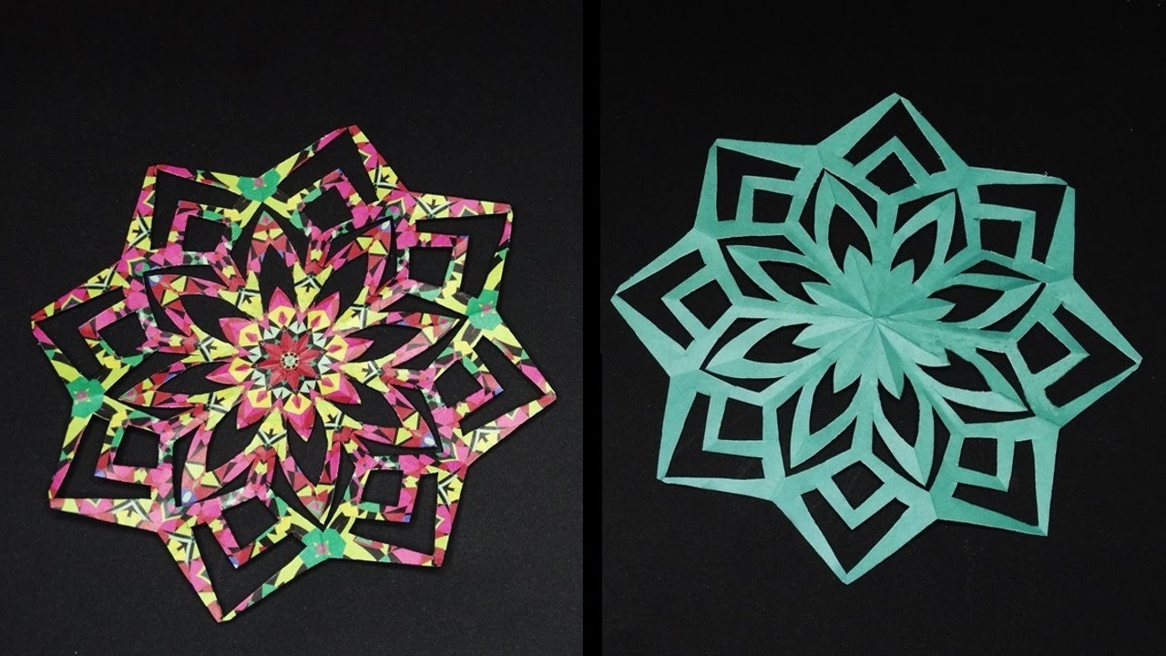 How to Make an Easy Paper Cutting Flower Beautiful Design Papercraft