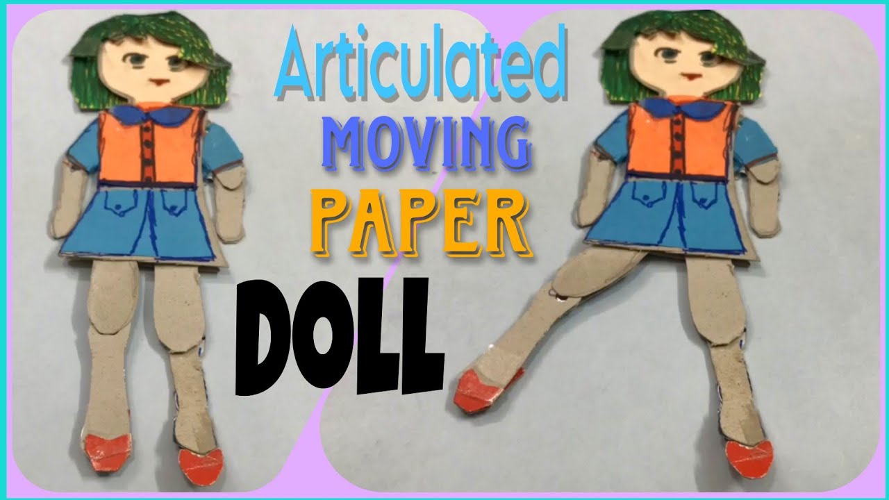 Articulated Paper Doll Paper Action Figure Jointed Paper Doll