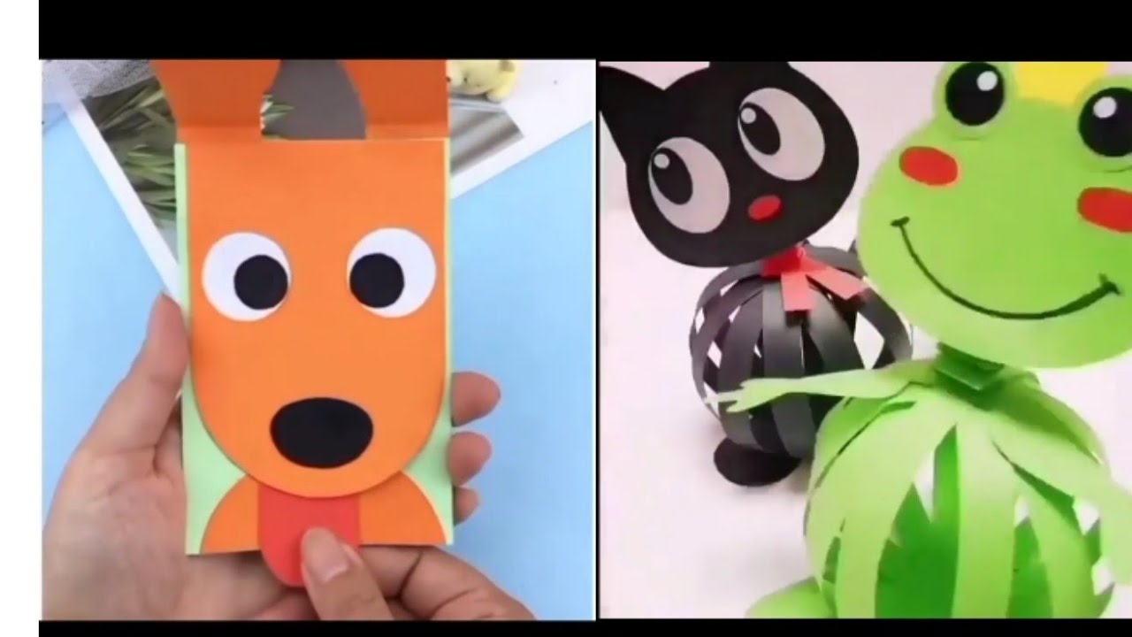 How to make paper puppet easy puppet making idea YouTube