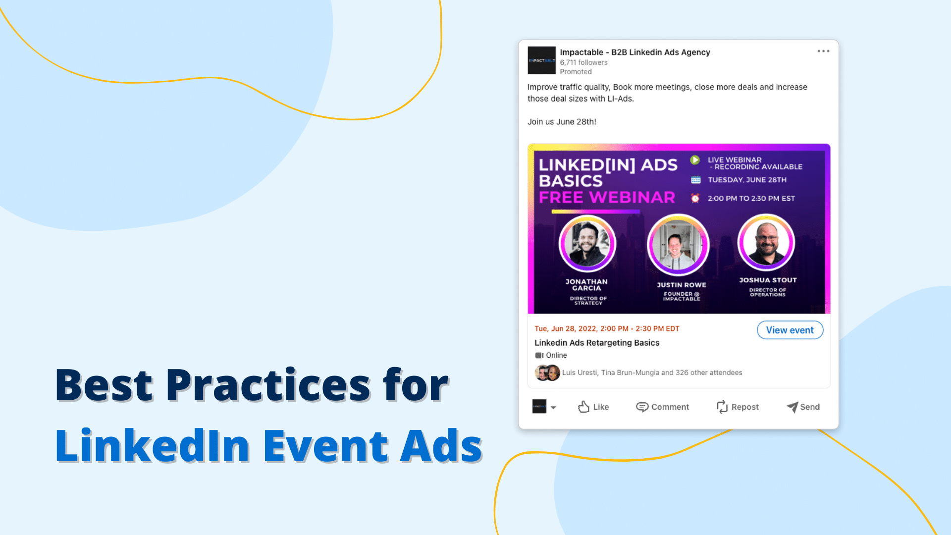 Best Practices for LinkedIn Event Ads IMPACTABLE
