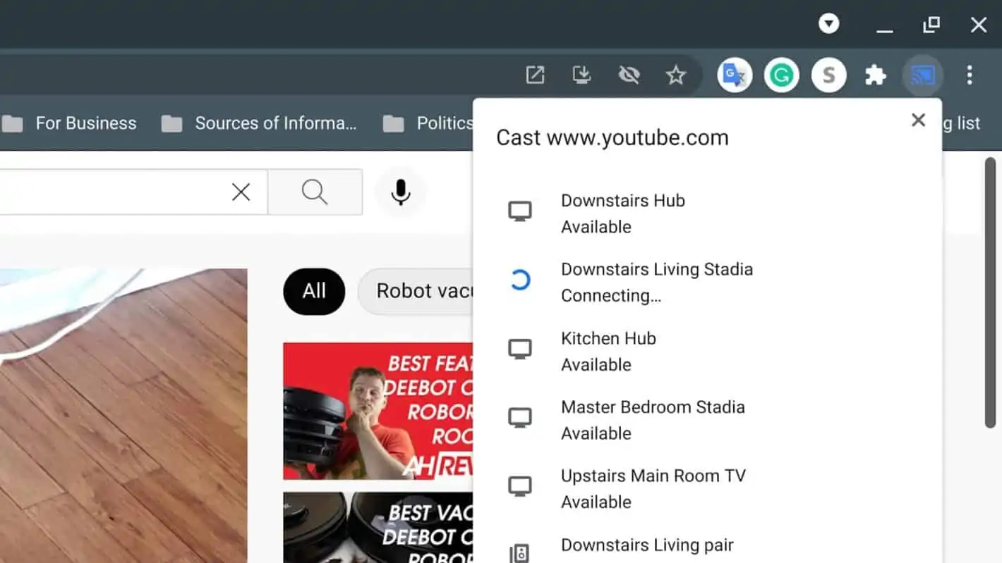 How To Cast To A Chromecast From Desktop Laptop Chrome