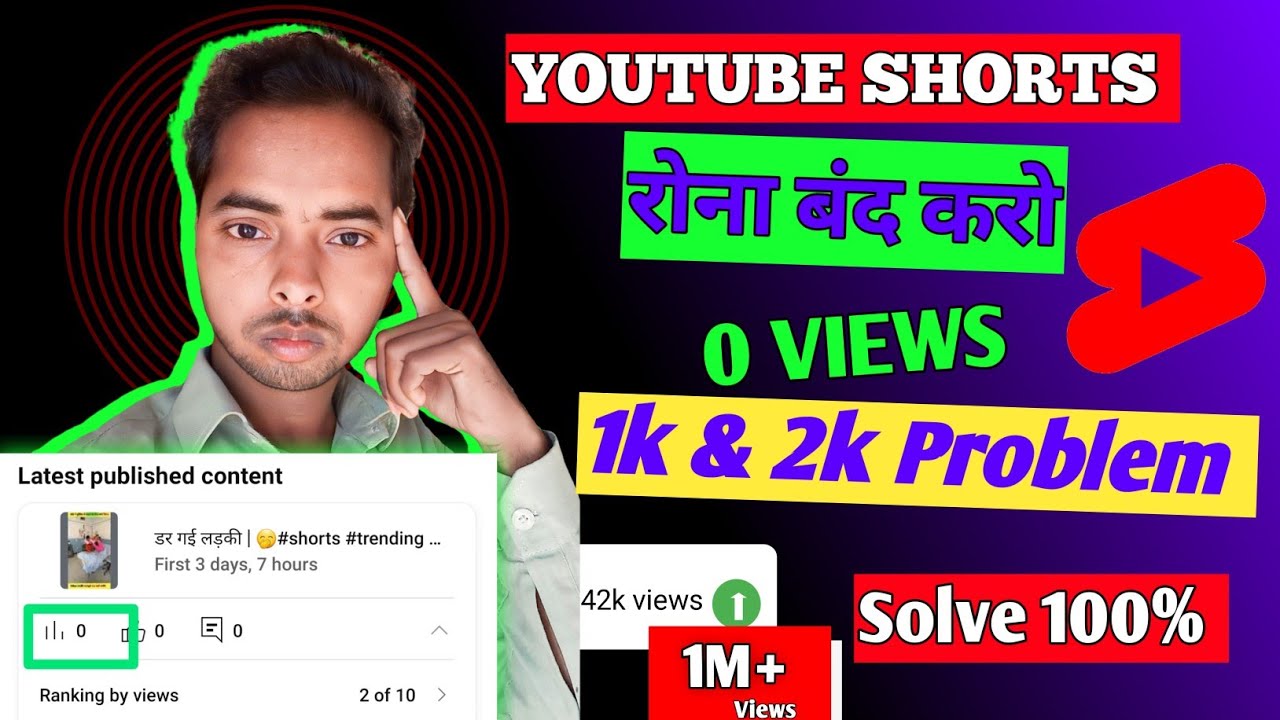 youtube shorts 0 views problem 2023 Shorts 1k 2k problem how to fix
