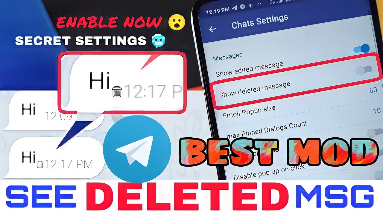 How to see deleted messages TELEGRAM MOD How to see deleted for