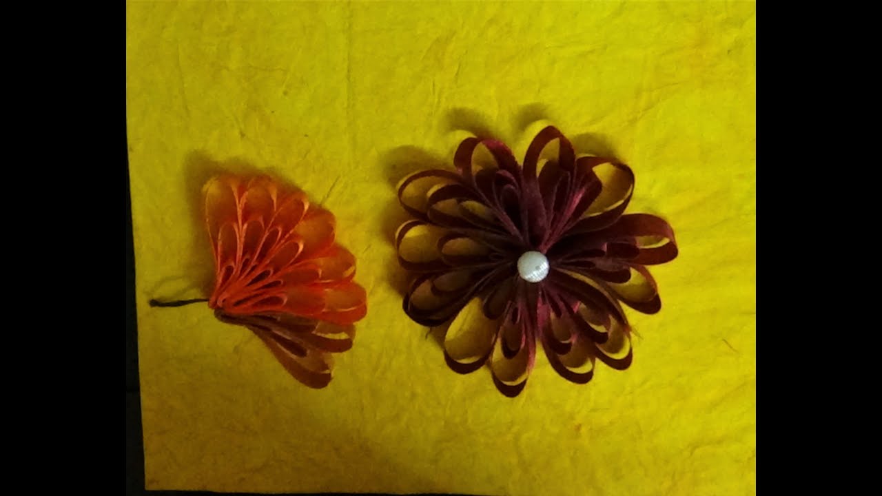 Easy way to make beautiful ribbon flower step by step YouTube