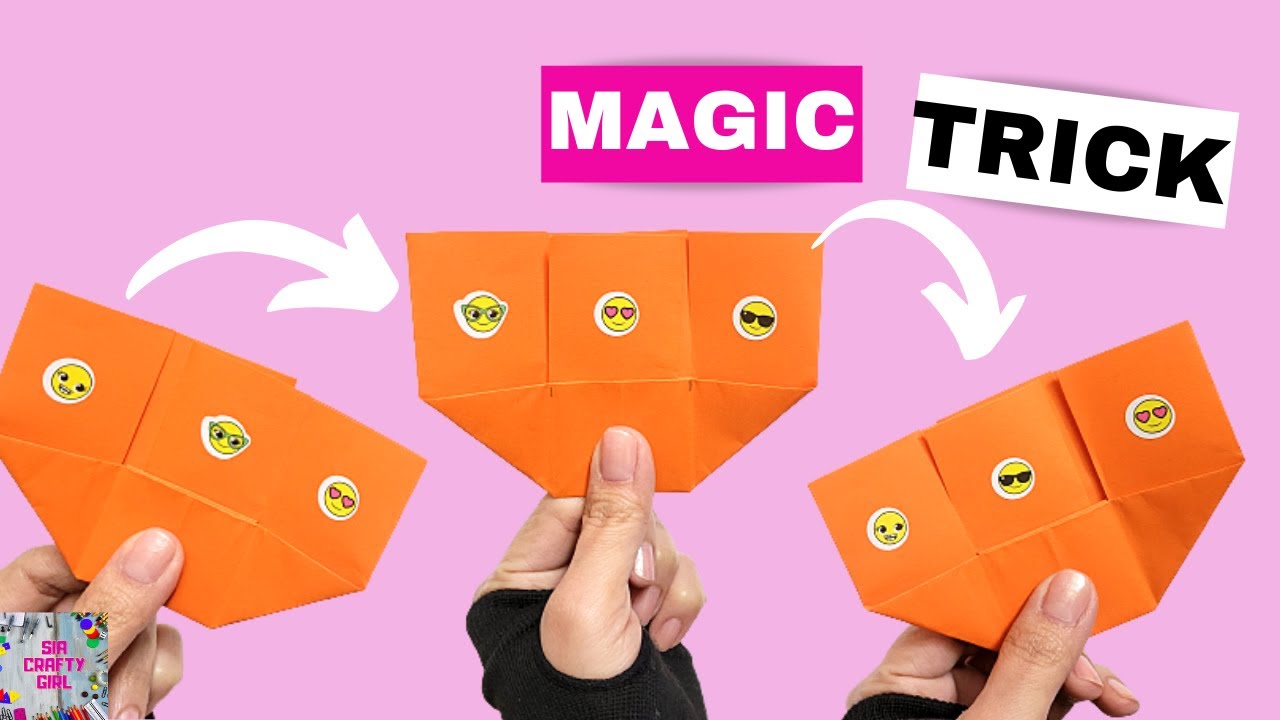 FUN origami MAGIC TRICK DIY paper trick Paper Magic Trick Origami