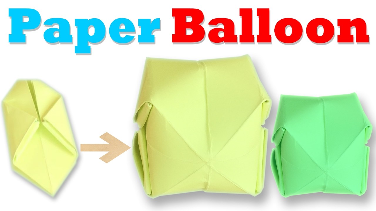 How To Make an Origami Balloon Step by Step Paper Balloon Tutorial
