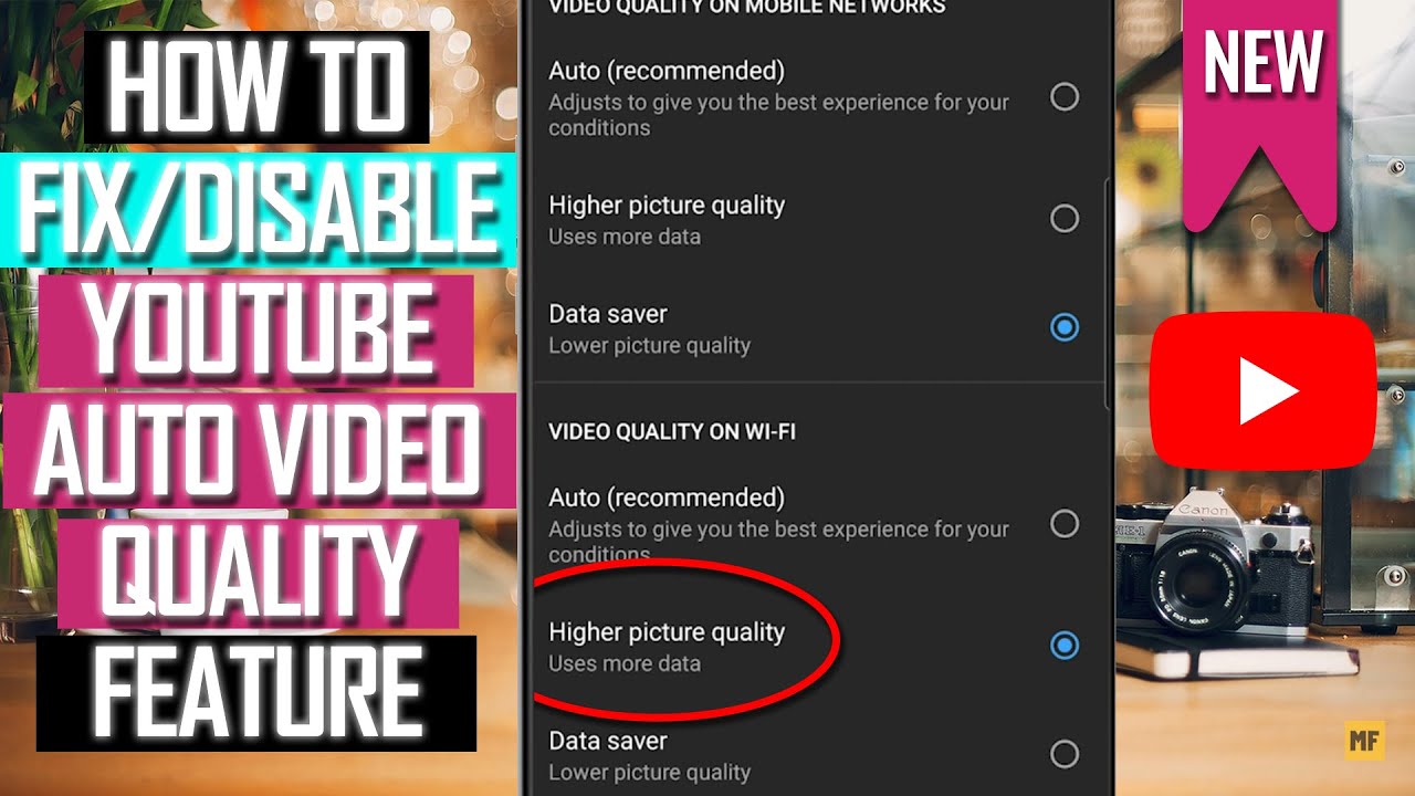 How to Fix Youtube Auto Video Quality Settings 2021 Disable Youtube