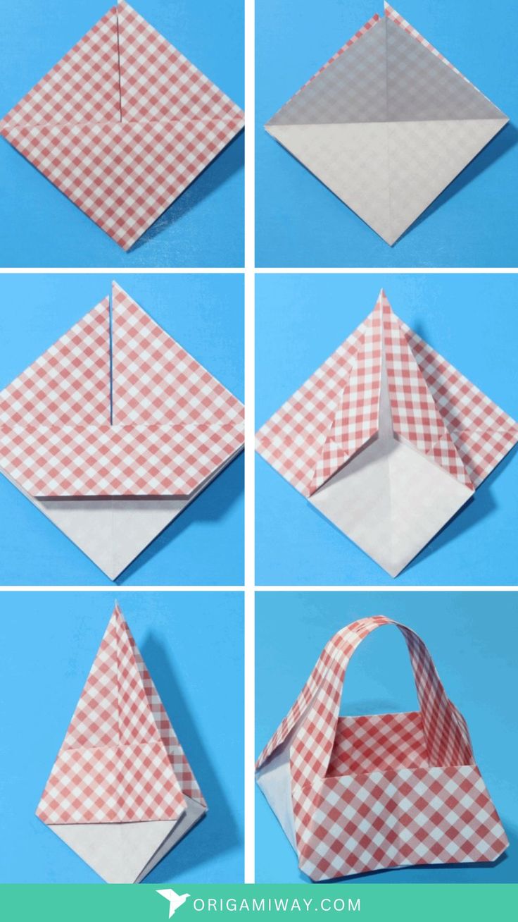 Make an Origami Basket with Handle