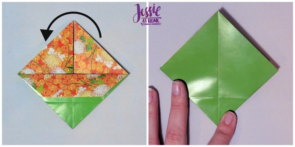 Origami Basket With Handle a lovely way to hold your special items