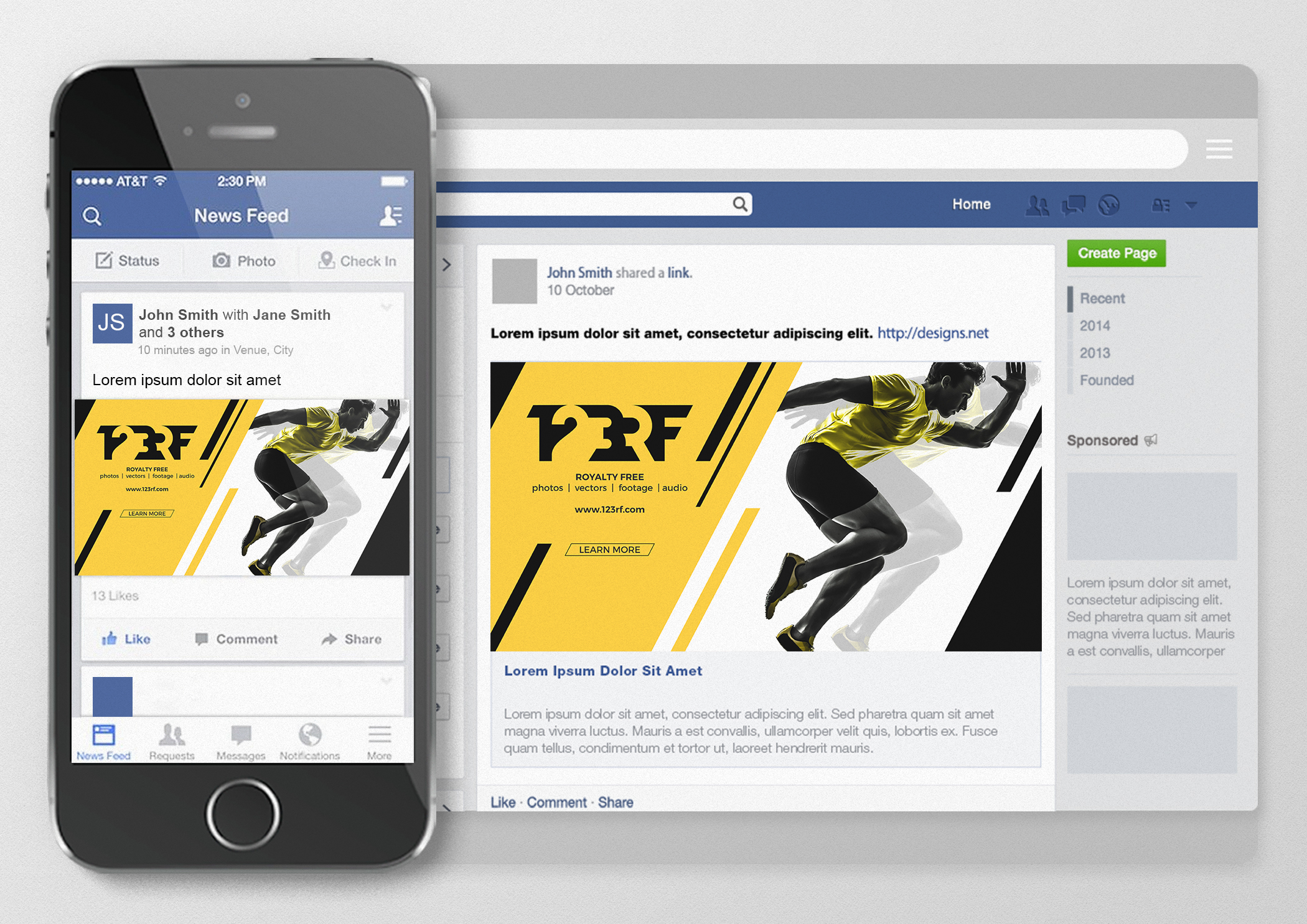 123RF Logo Redesign on Behance
