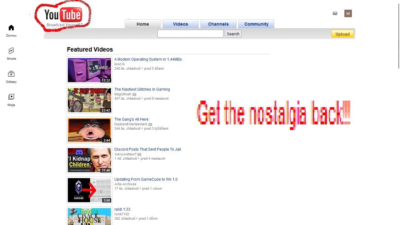 How to get the old 2008 youtube layout back tutorial YouTube