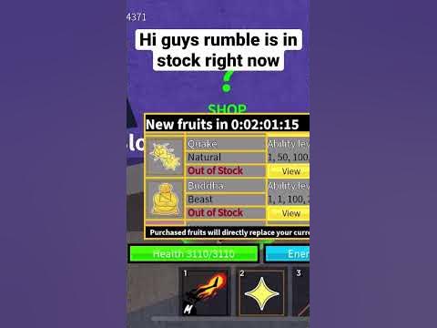 Blox fruits good fruits in stock rumble YouTube