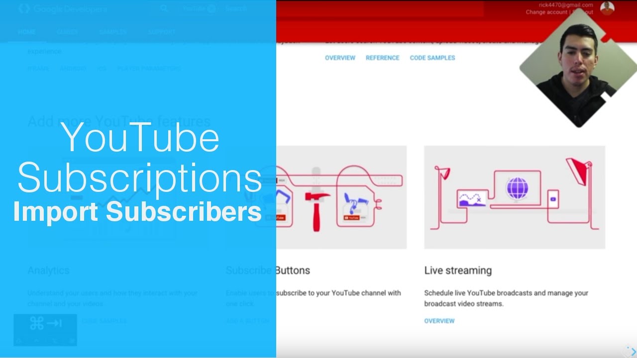 How to import YouTube Subscriptions to a new channel YouTube