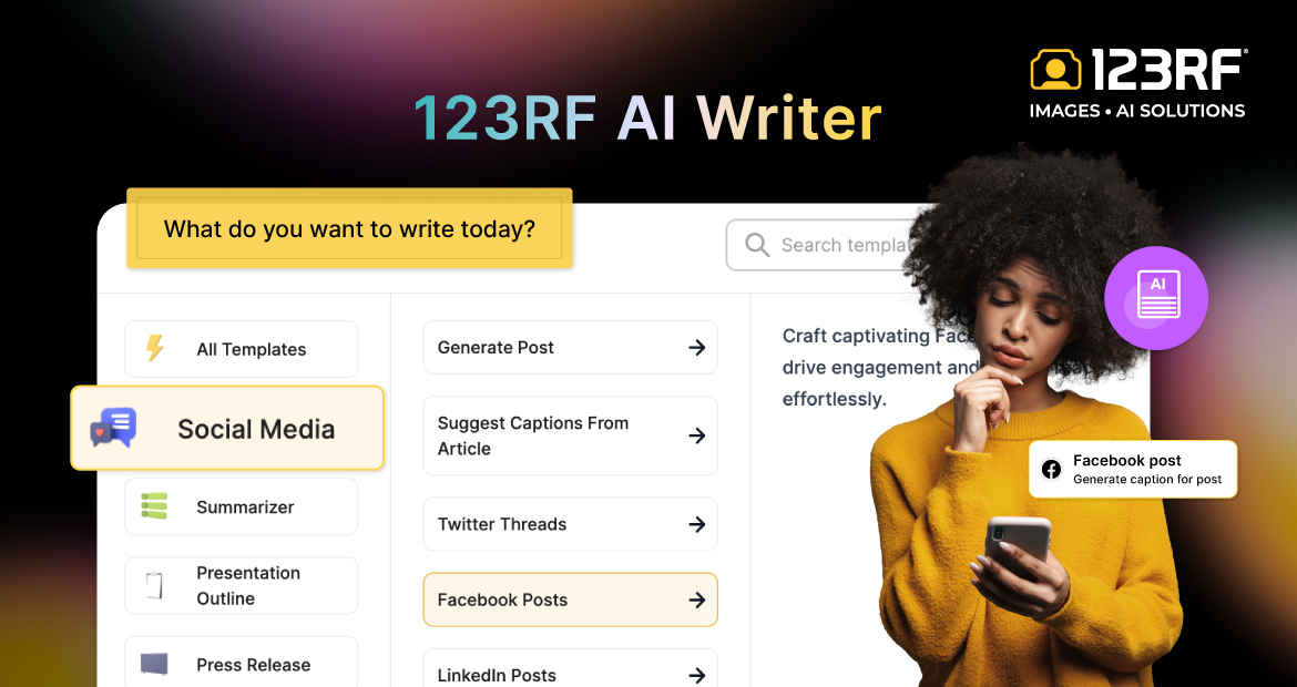 123RF Introduces the AI Writer A Content Creation Tool Powered by