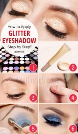 How to Apply Glitter Eyeshadow Step by Step Tutorial