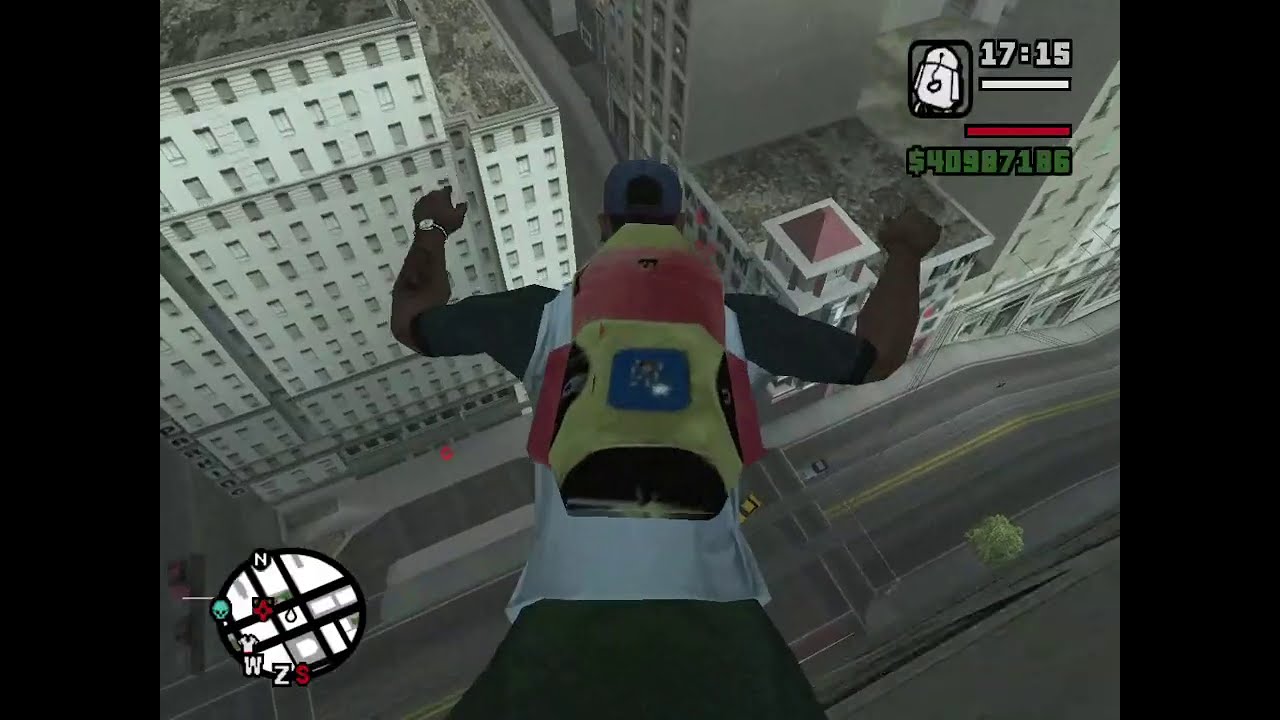 GTA San Andreas Longest Buildings How to use parachutes in GTA San