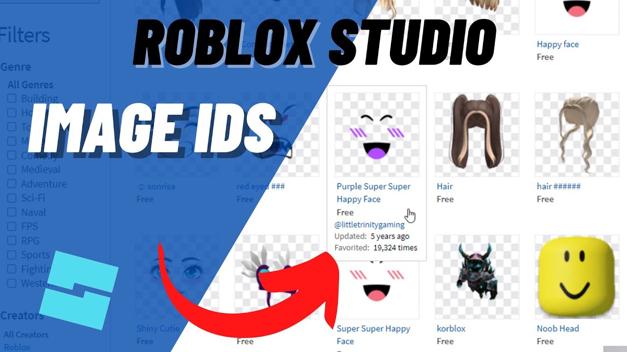 Roblox Studio How to Get Image IDs Find DECAL ASSET ID Numbers YouTube
