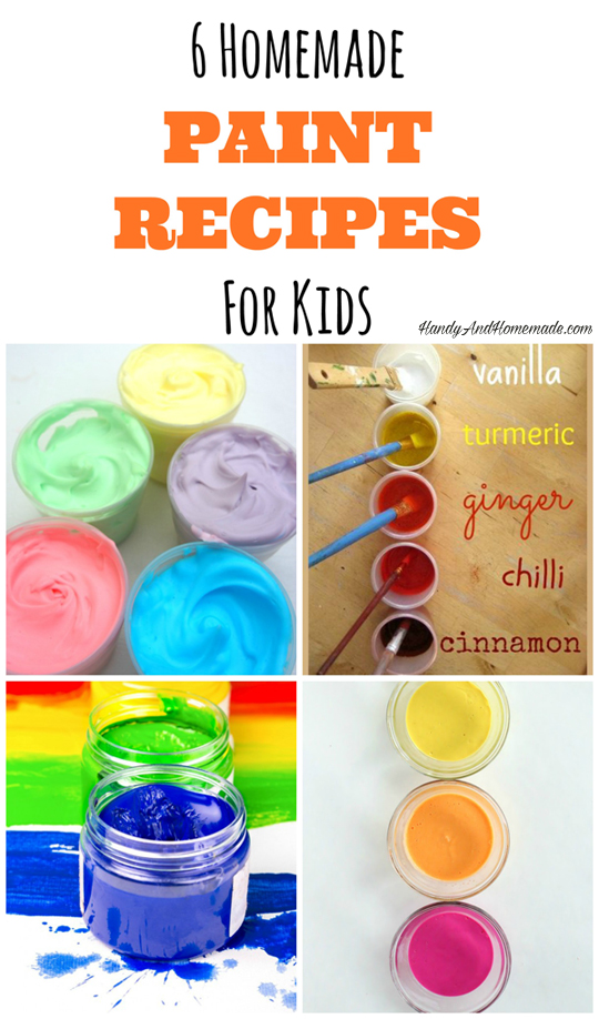 Homemade Paint Recipes For Kids 6 DIY Toddler Paints Handy Homemade